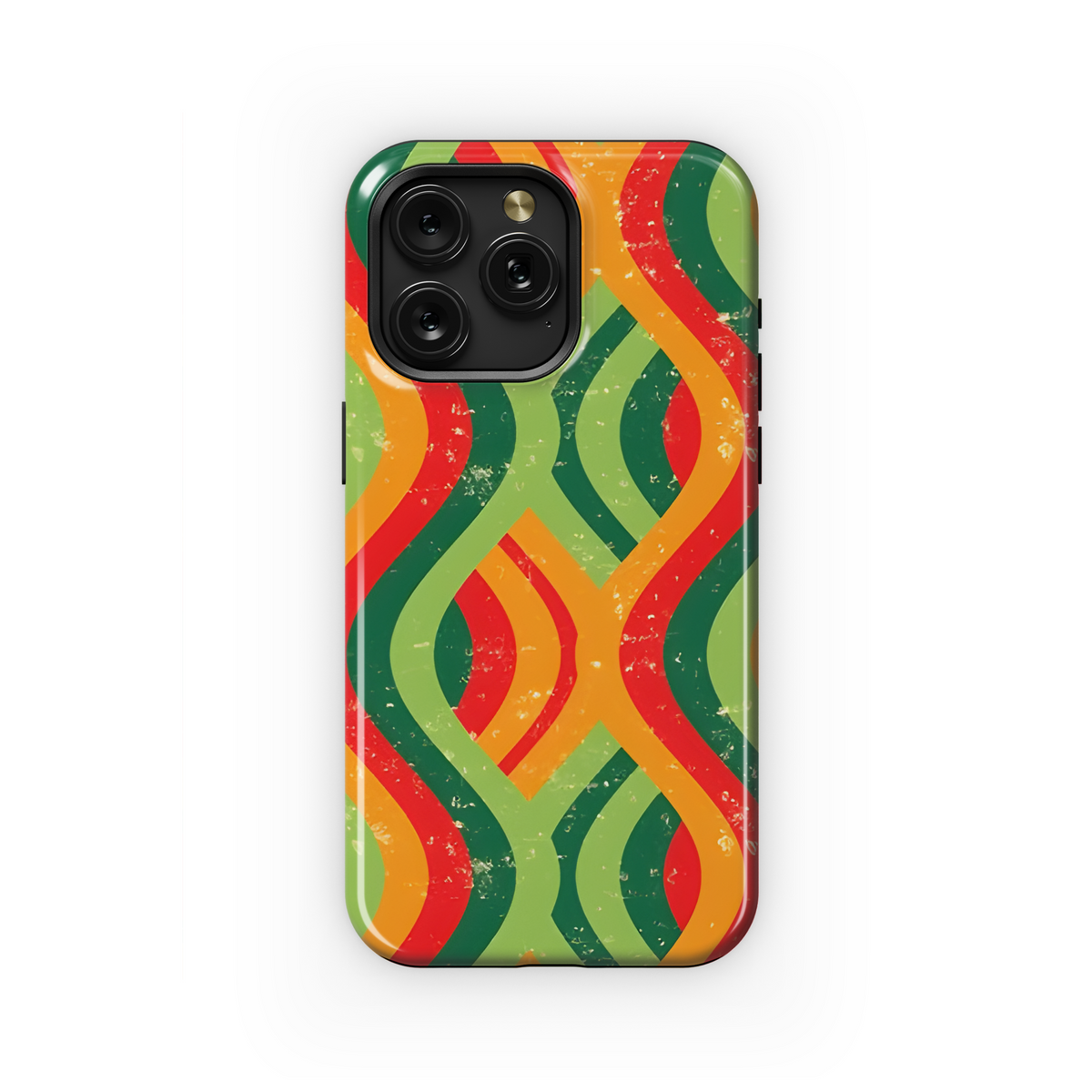 Retro Wavy Phone Case iPhone Samsung Cover Pixel 3943 - Image 1