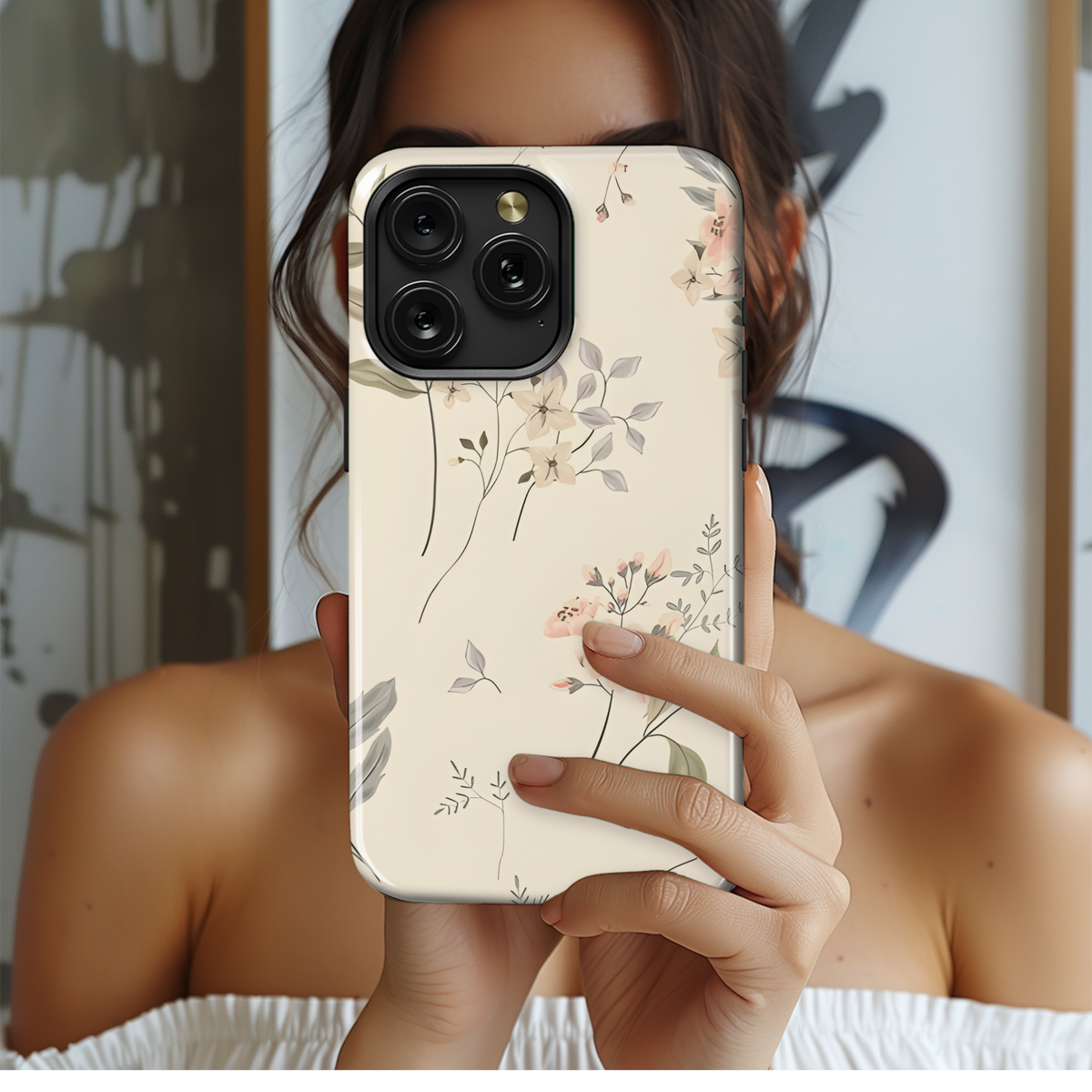 Romantic Vintage Floral Pattern Phone Case iPhone Samsung Cover Pixel 2311 - Image 2