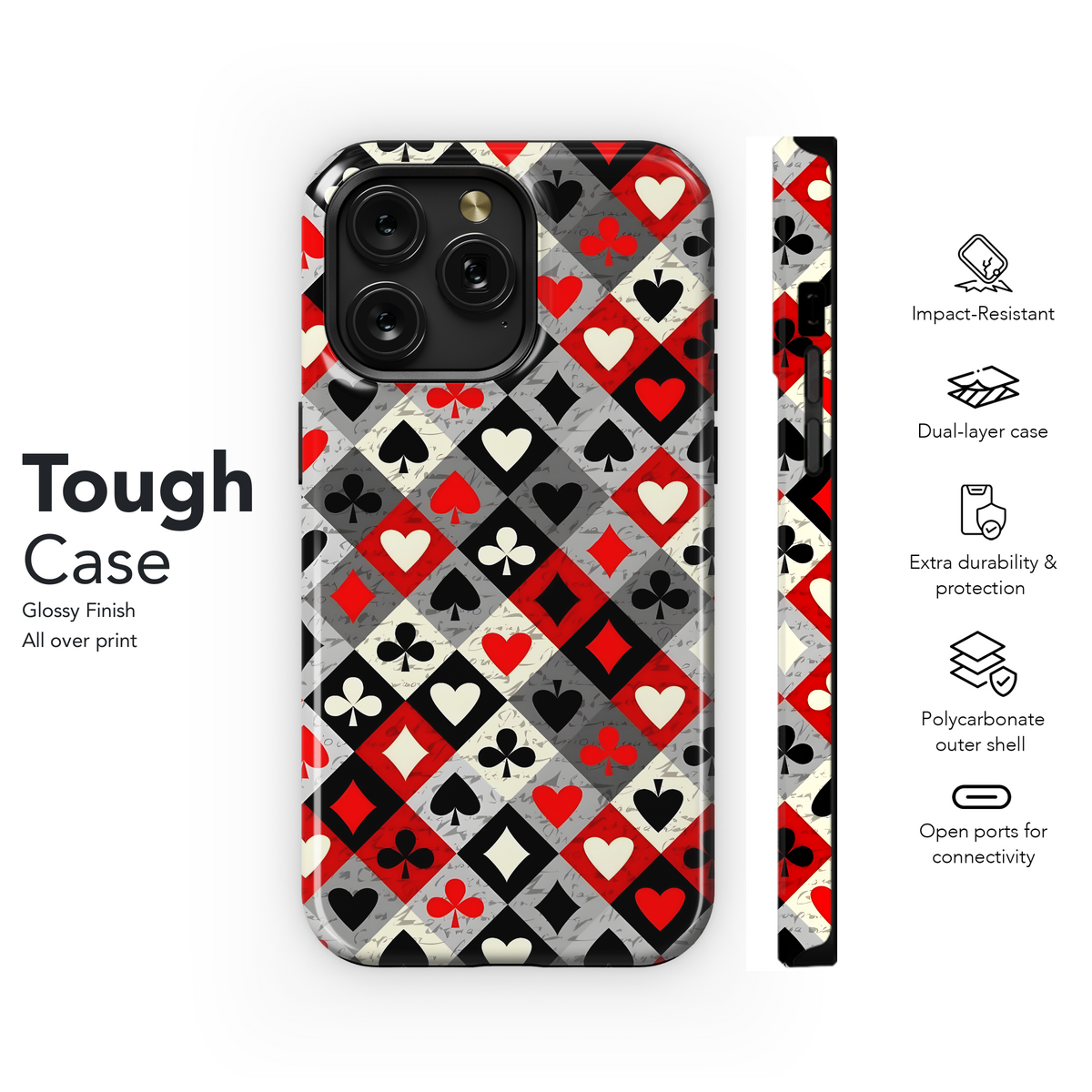 Royal Flush Design
 Phone Case iPhone Samsung Cover Pixel 4135 - Image 6