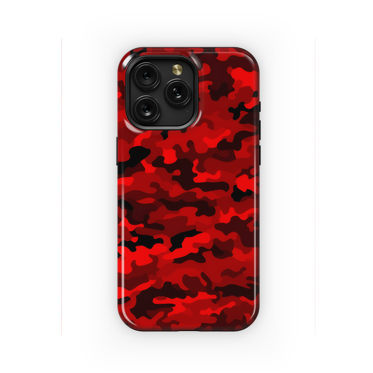 Ruby Red Camo Texture Phone Case iPhone Samsung Cover Pixel 2191 - Image 1