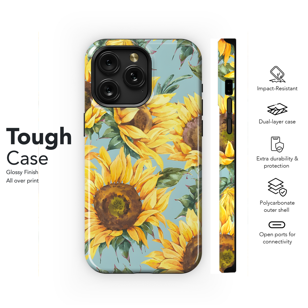 Rustic Sunflower Wildflower Phone Case iPhone Samsung Cover Pixel 2288 - Image 6