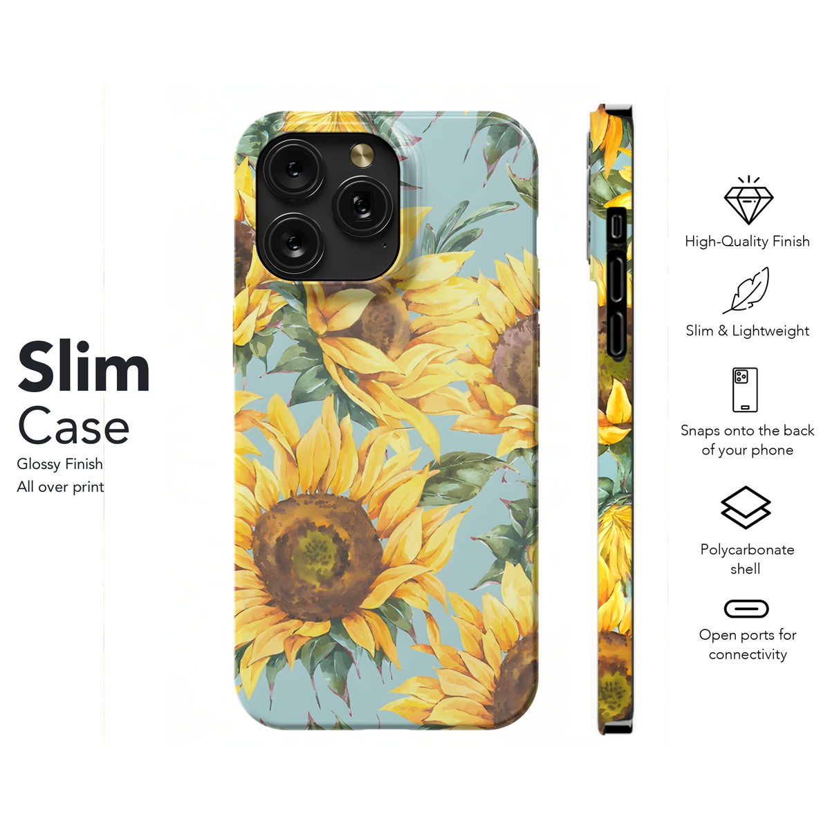 Rustic Sunflower Wildflower Phone Case iPhone Samsung Cover Pixel 2288 - Image 7