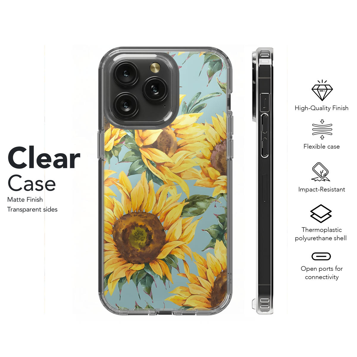 Rustic Sunflower Wildflower Phone Case iPhone Samsung Cover Pixel 2288 - Image 8