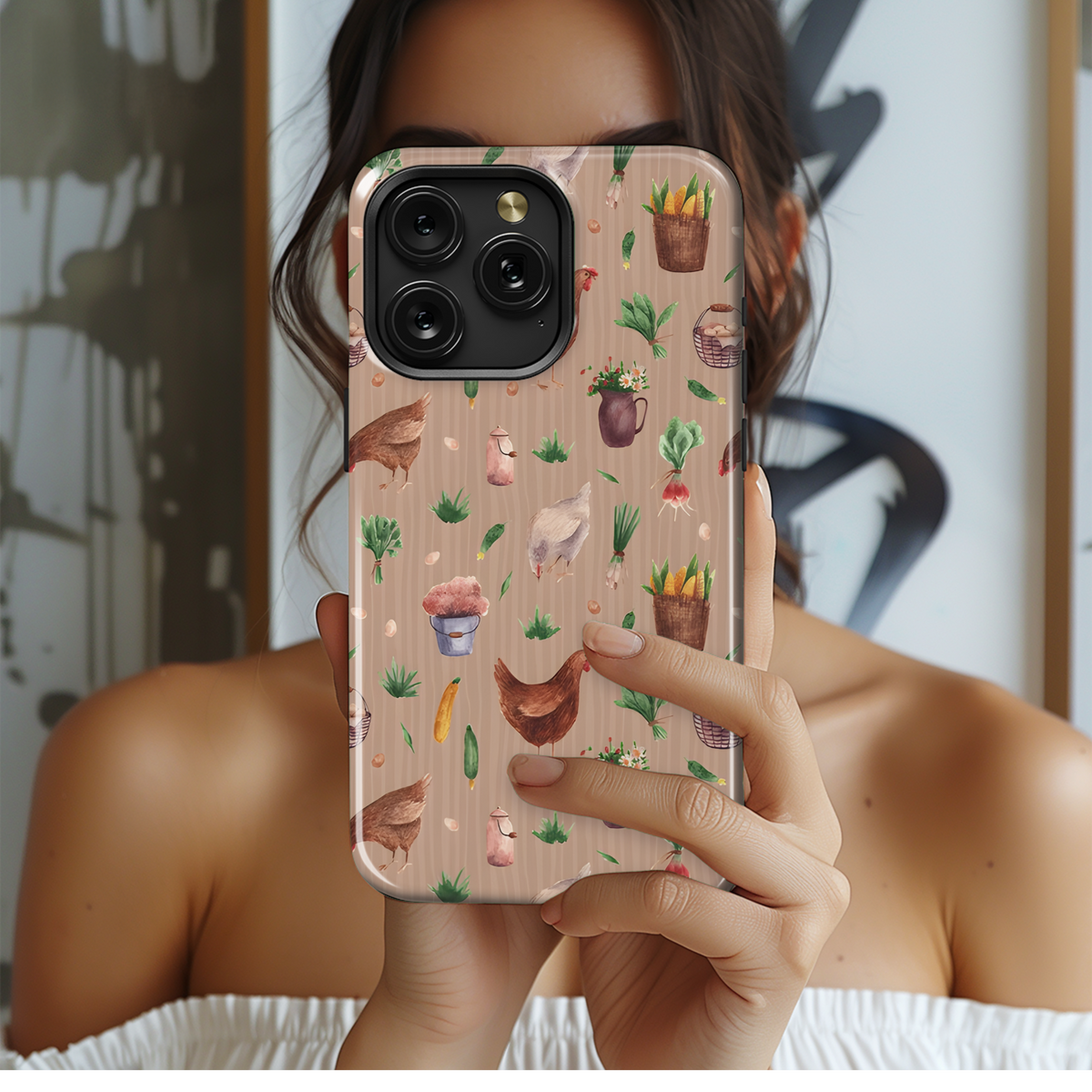 Rustic Watercolor Phone Case iPhone Samsung Cover Pixel 3250 - Image 2