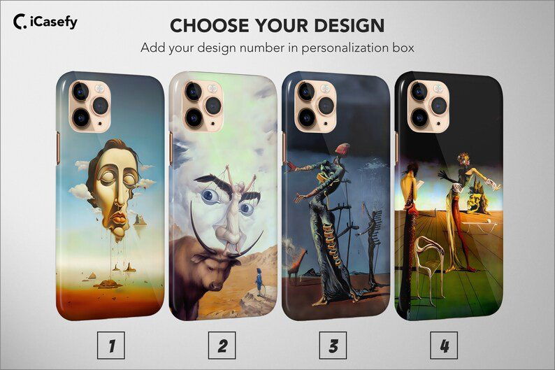 Salvador Dali Phone Case Famous Painting Surrealism Classic Art Cover 2 - Image 1