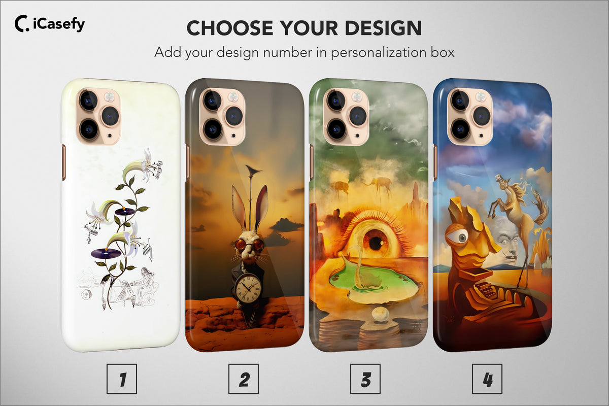 Salvador Dali Phone Case Famous Painting Surrealism Classic Art Cover - Image 1