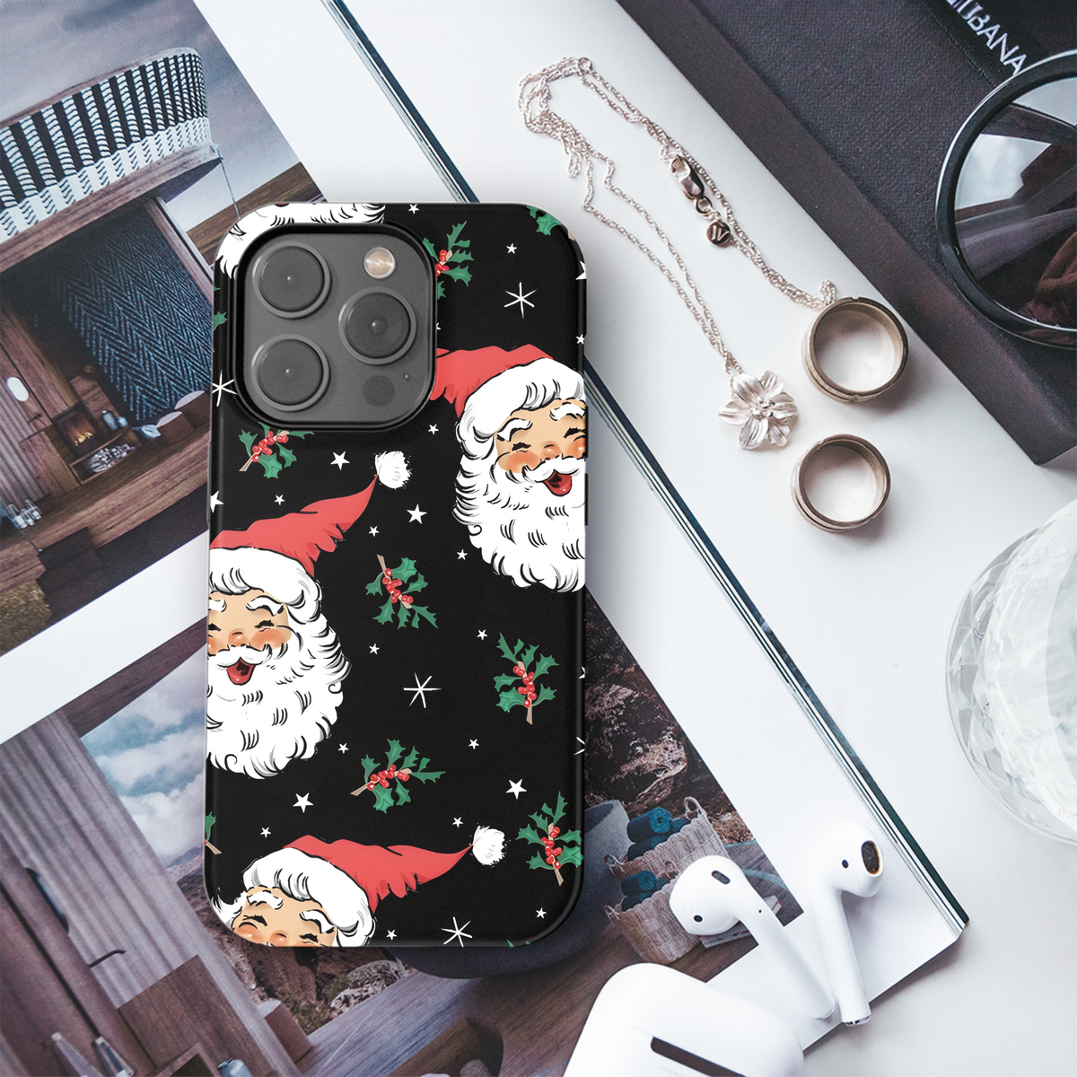 Santa Claus Vintage Cartoon Phone Case iPhone Samsung Cover Pixel 2163 - Image 3