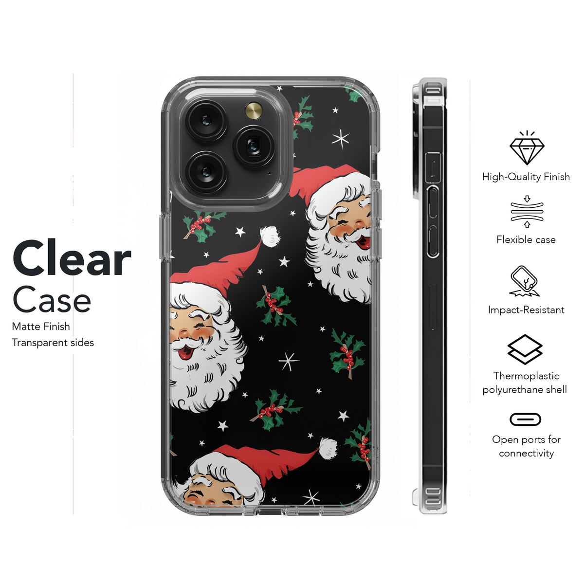 Santa Claus Vintage Cartoon Phone Case iPhone Samsung Cover Pixel 2163 - Image 8