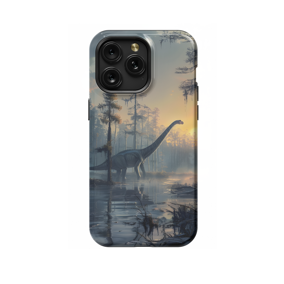 Sauropod Dinosaur in Nature Phone Case iPhone Samsung Cover Pixel 1112 - Image 1