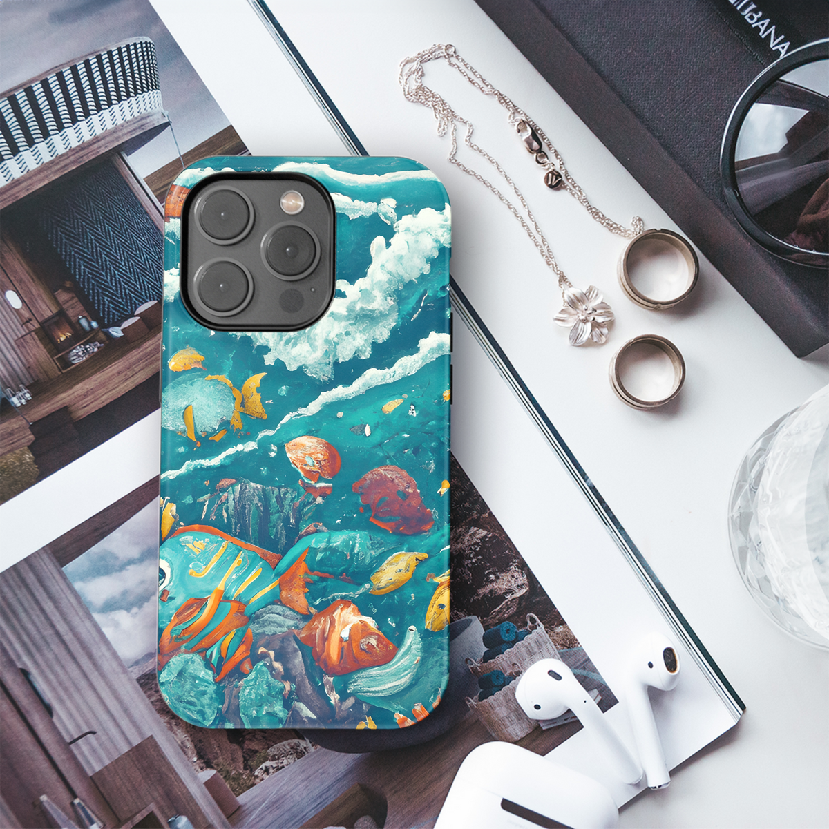 Sea Fish Swimsuit Phone Case iPhone Samsung Cover Pixel 3748 - Image 3