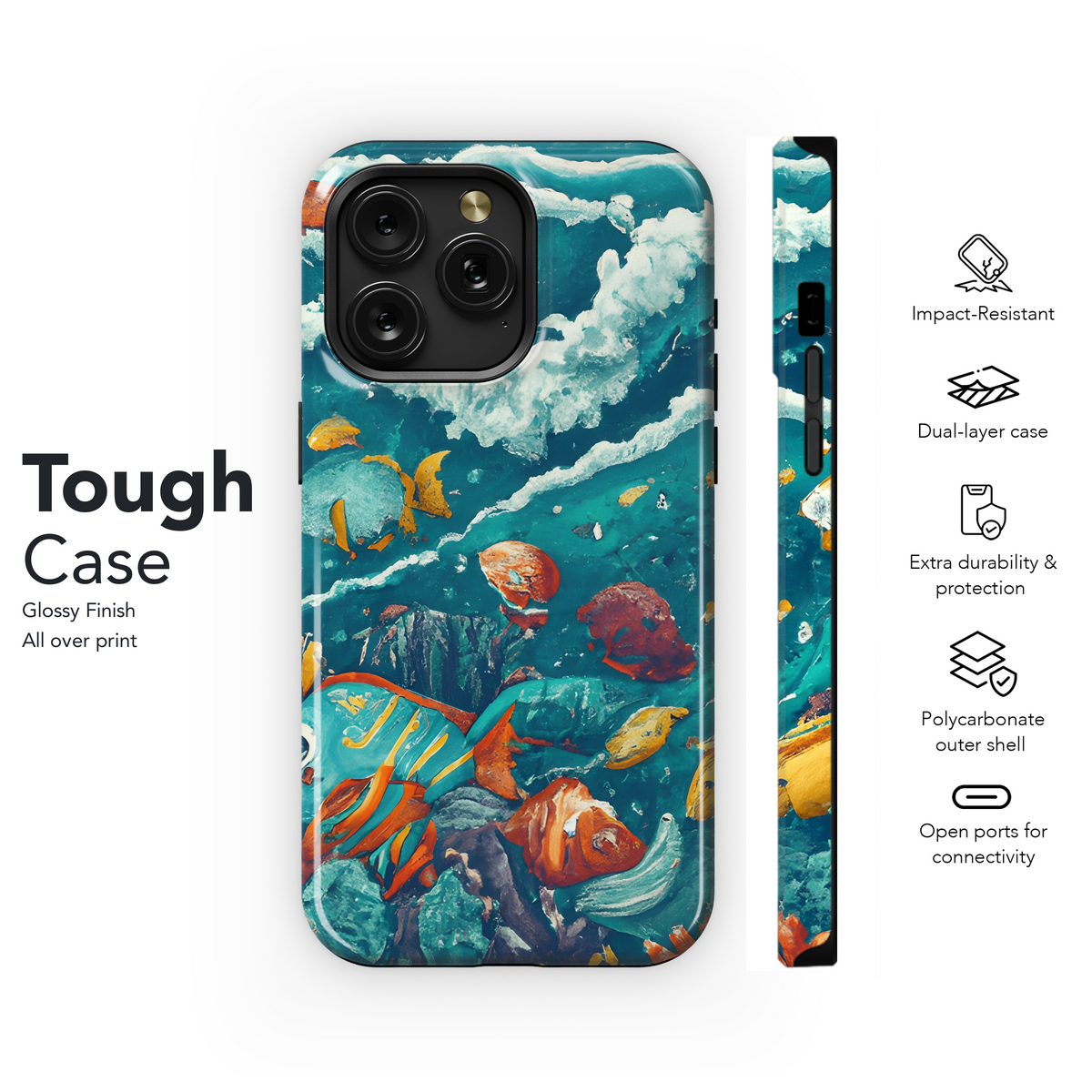 Sea Fish Swimsuit Phone Case iPhone Samsung Cover Pixel 3748 - Image 6