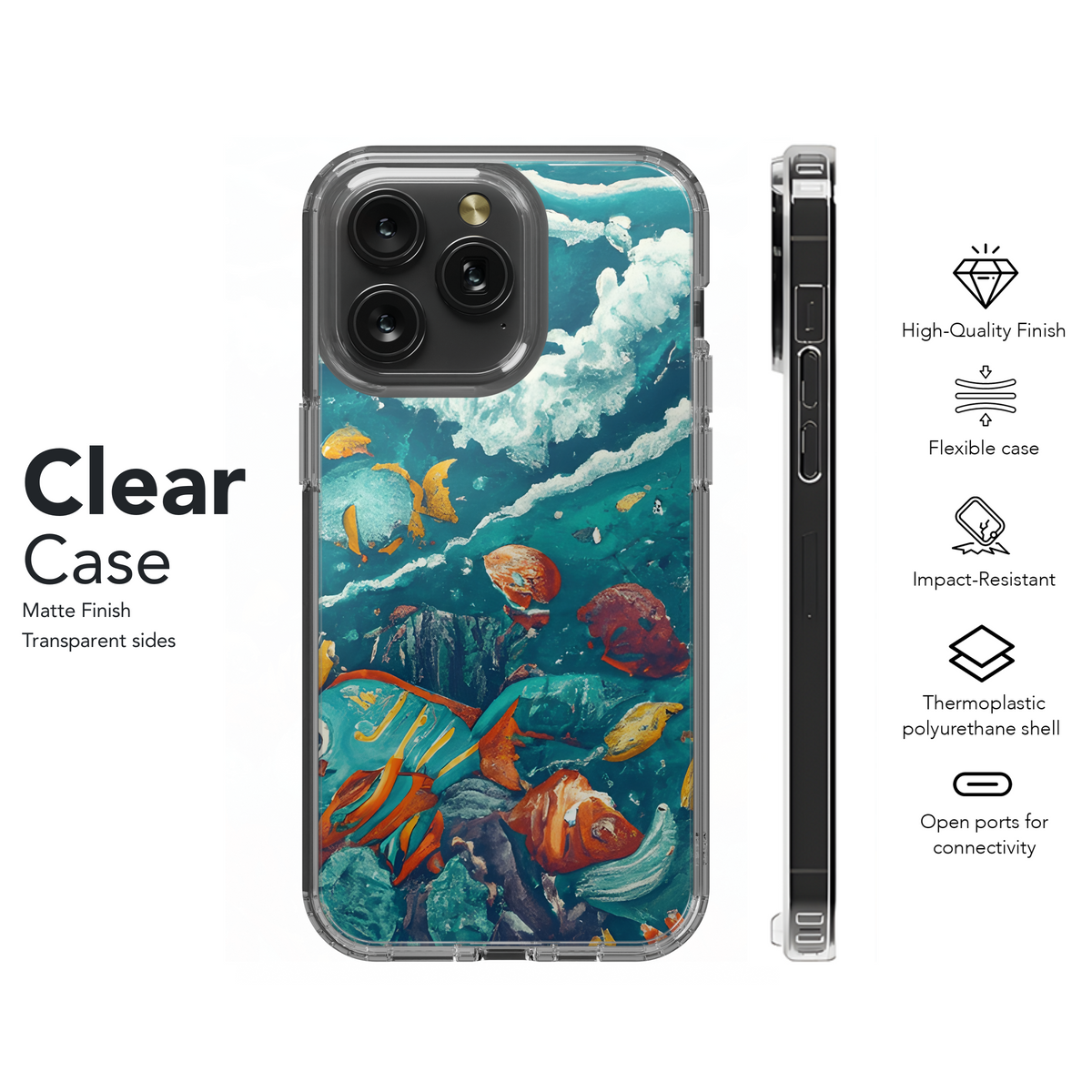 Sea Fish Swimsuit Phone Case iPhone Samsung Cover Pixel 3748 - Image 8