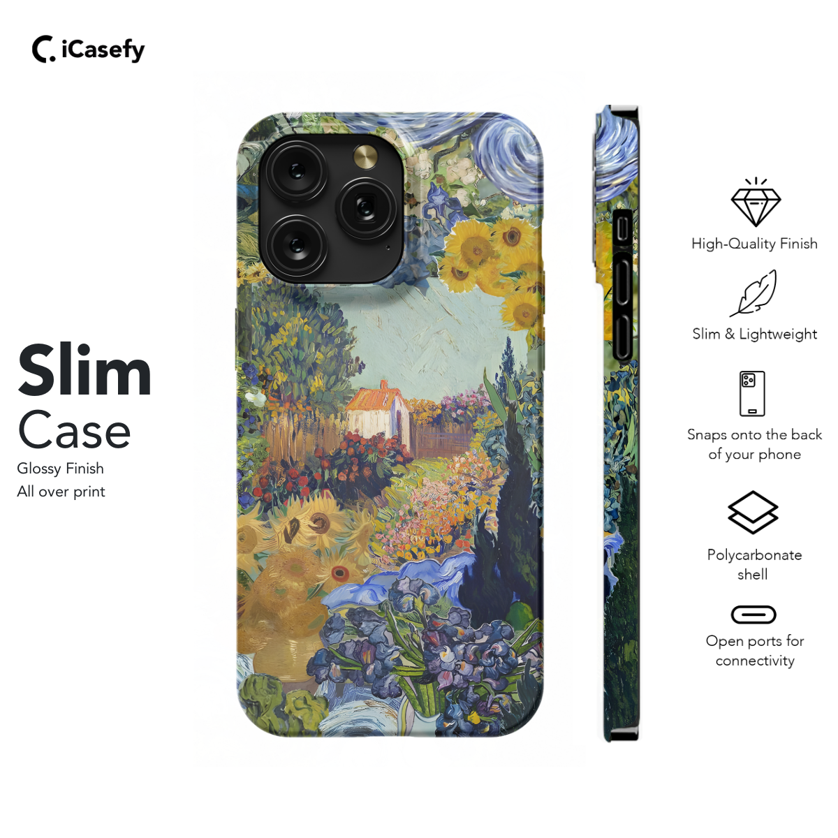 Seamless Aesthetic Collage Vincent Van Gogh Phone Case iPhone Samsung Cover Pixel 1038 - Image 6