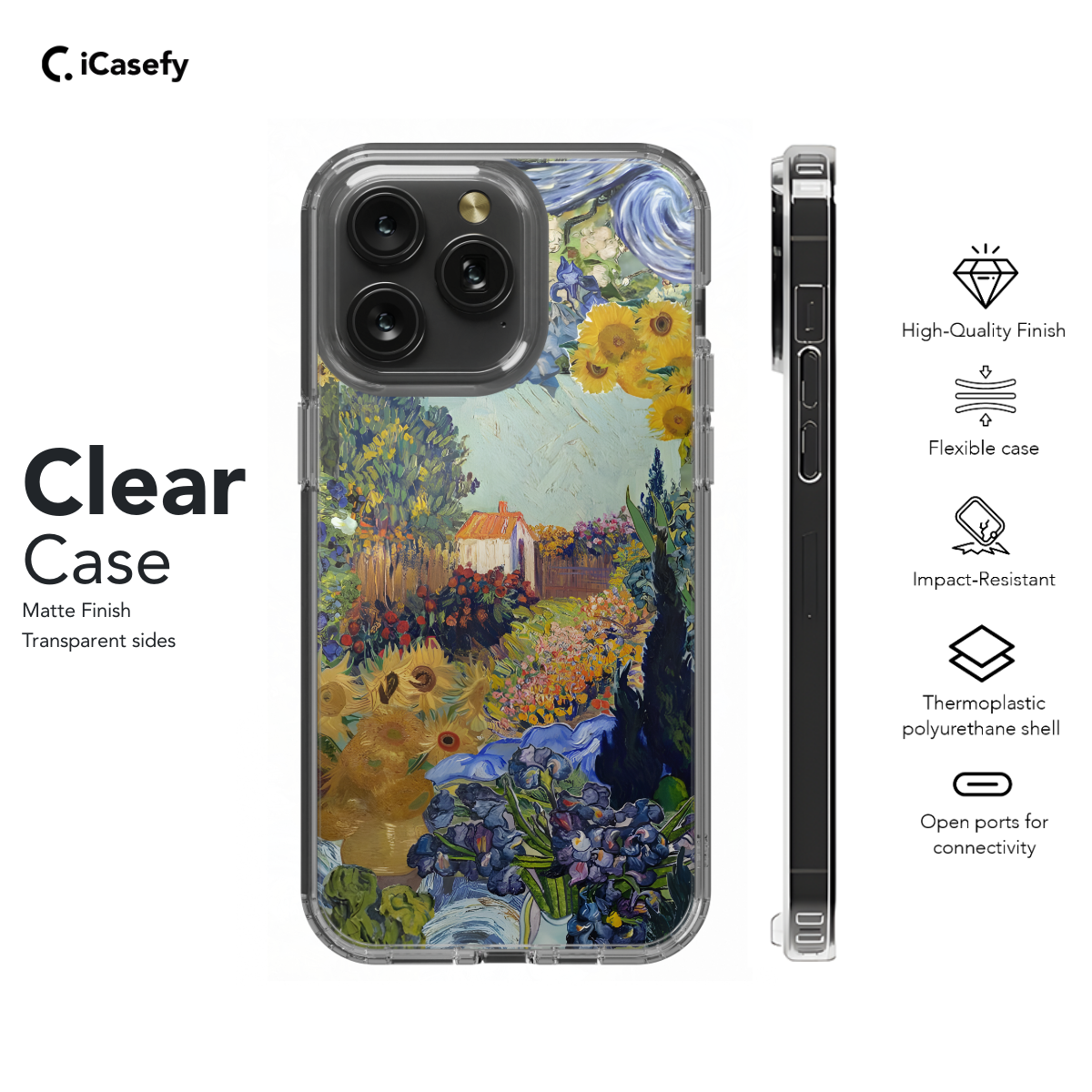 Seamless Aesthetic Collage Vincent Van Gogh Phone Case iPhone Samsung Cover Pixel 1038 - Image 7