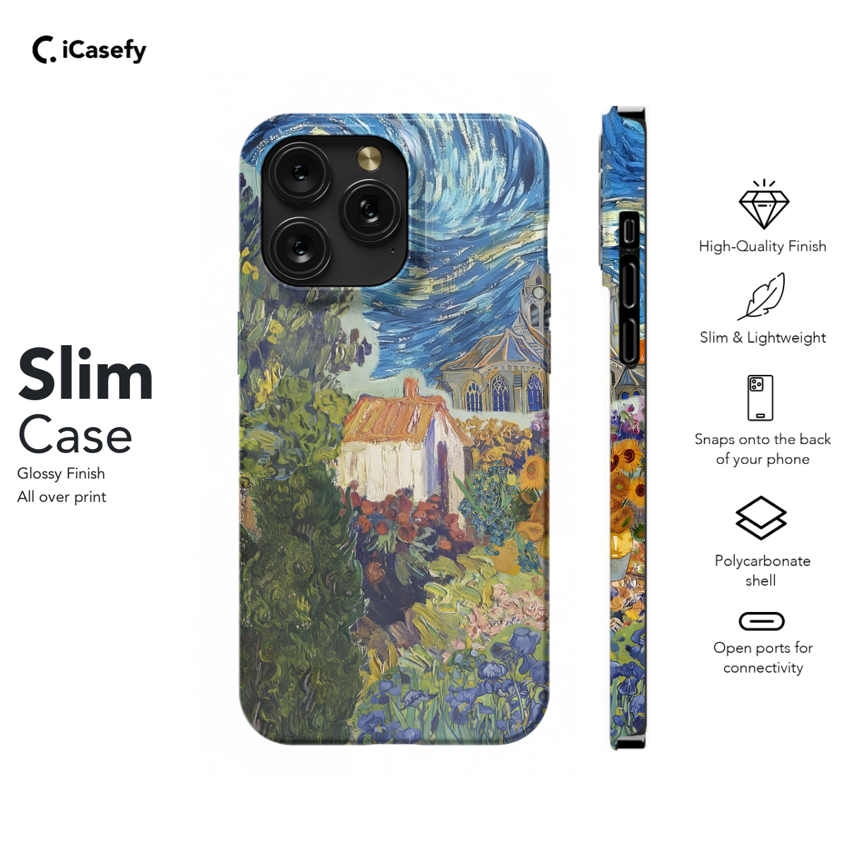 Seamless Aesthetic Collage Vincent Van Gogh Phone Case iPhone Samsung Cover Pixel 1039 - Image 6