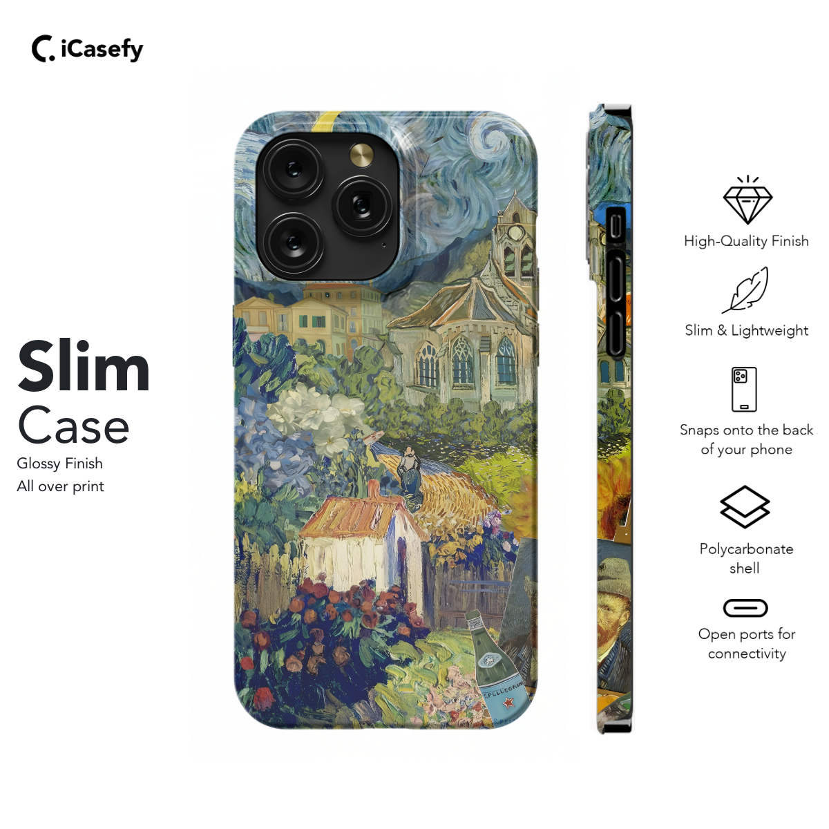 Seamless Aesthetic Collage Vincent Van Gogh Phone Case iPhone Samsung Cover Pixel 1040 - Image 6