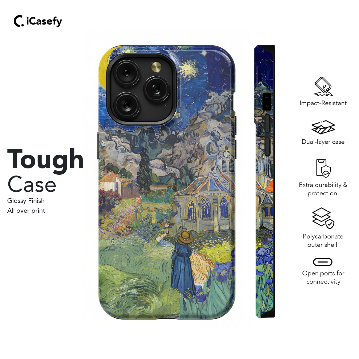 Seamless Aesthetic Collage Vincent Van Gogh Phone Case iPhone Samsung Cover Pixel 1043 - Image 5