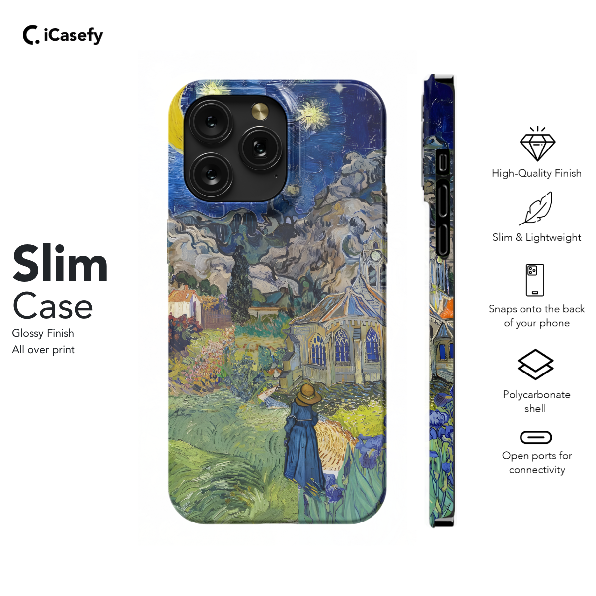 Seamless Aesthetic Collage Vincent Van Gogh Phone Case iPhone Samsung Cover Pixel 1043 - Image 6