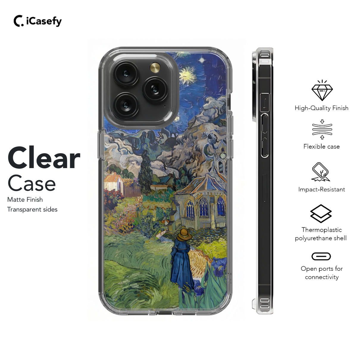 Seamless Aesthetic Collage Vincent Van Gogh Phone Case iPhone Samsung Cover Pixel 1043 - Image 7