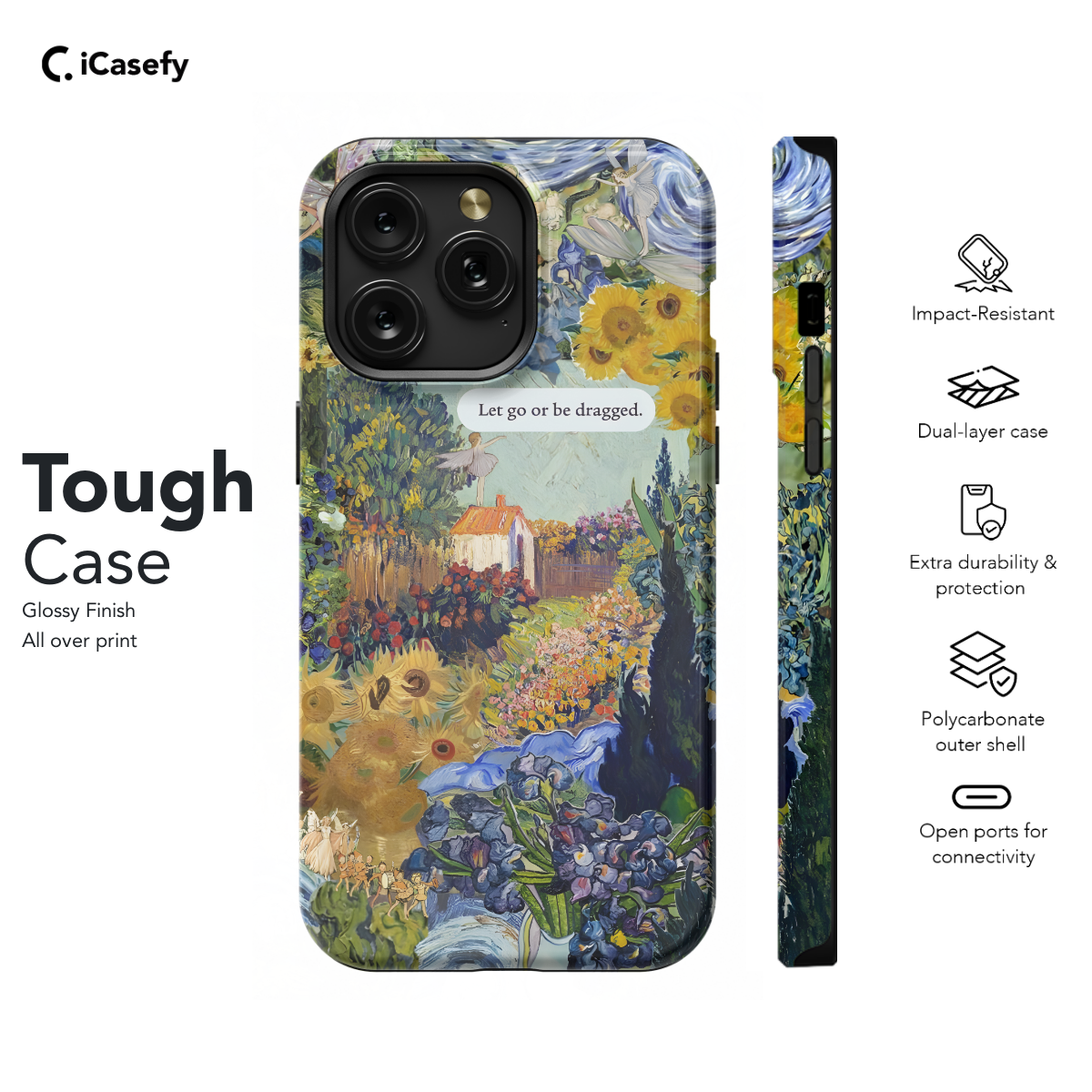 Seamless Aesthetic Collage Vincent Van Gogh Phone Case iPhone Samsung Cover Pixel 1045 - Image 5