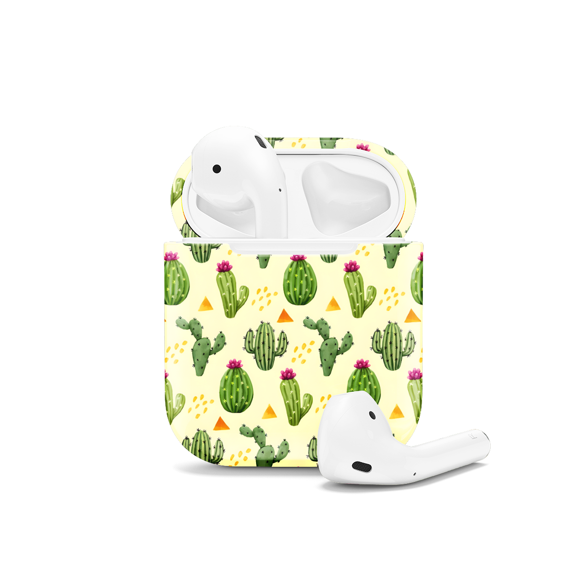 Seamless Cactus Botanical AirPods Case AirPods Pro AirPods Pro 2 AirPods 3 AirPods 2 Glossy 1162 - Image 1