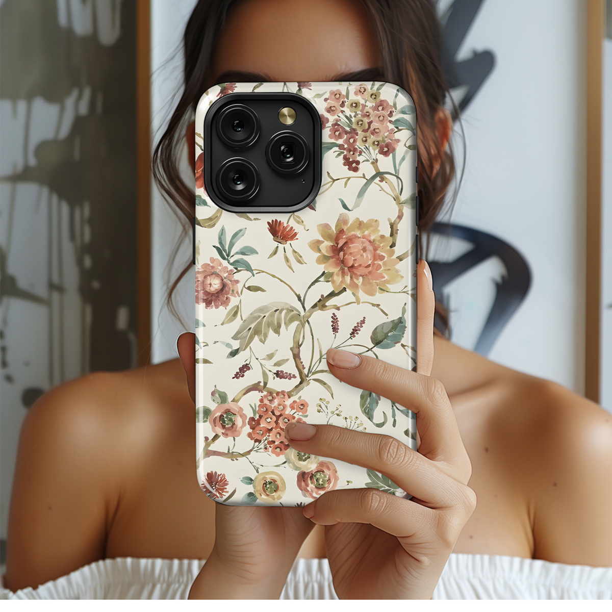 Seamless Floral Pattern Phone Case iPhone Samsung Cover Pixel 2343 - Image 2