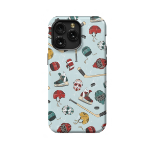 Seamless Hockey Phone Case iPhone Samsung Pixel & More 128 - Image 1