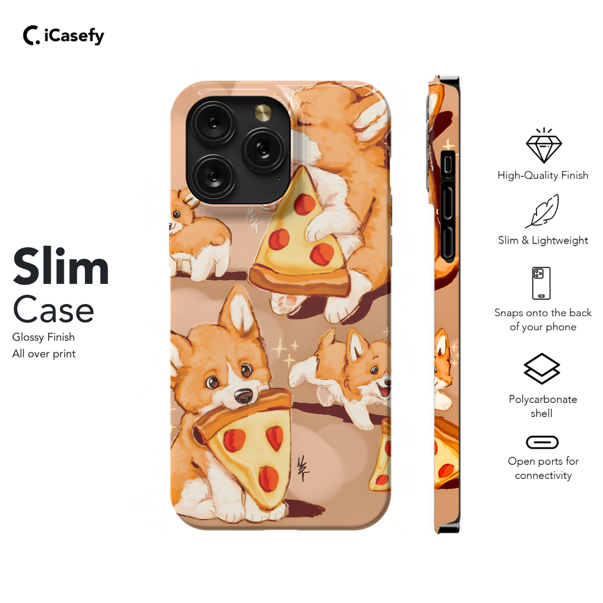 Seamless Lovely Corgi Dog Phone Case iPhone Samsung Pixel & More 209 - Image 6