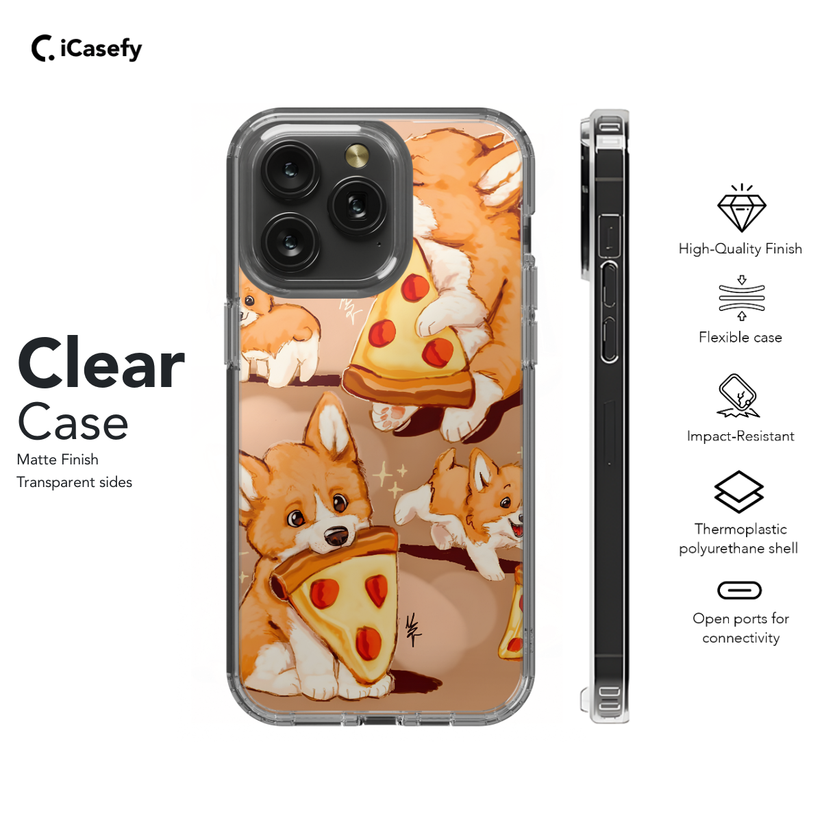 Seamless Lovely Corgi Dog Phone Case iPhone Samsung Pixel & More 209 - Image 7