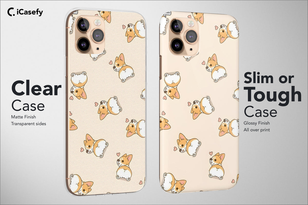 Seamless Lovely Dog Corgi Phone Case Animal Cover - Image 2