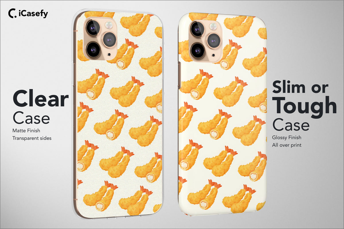 Seamless Pattern Shrimp Phone Case Sea Fish Cover - Image 3