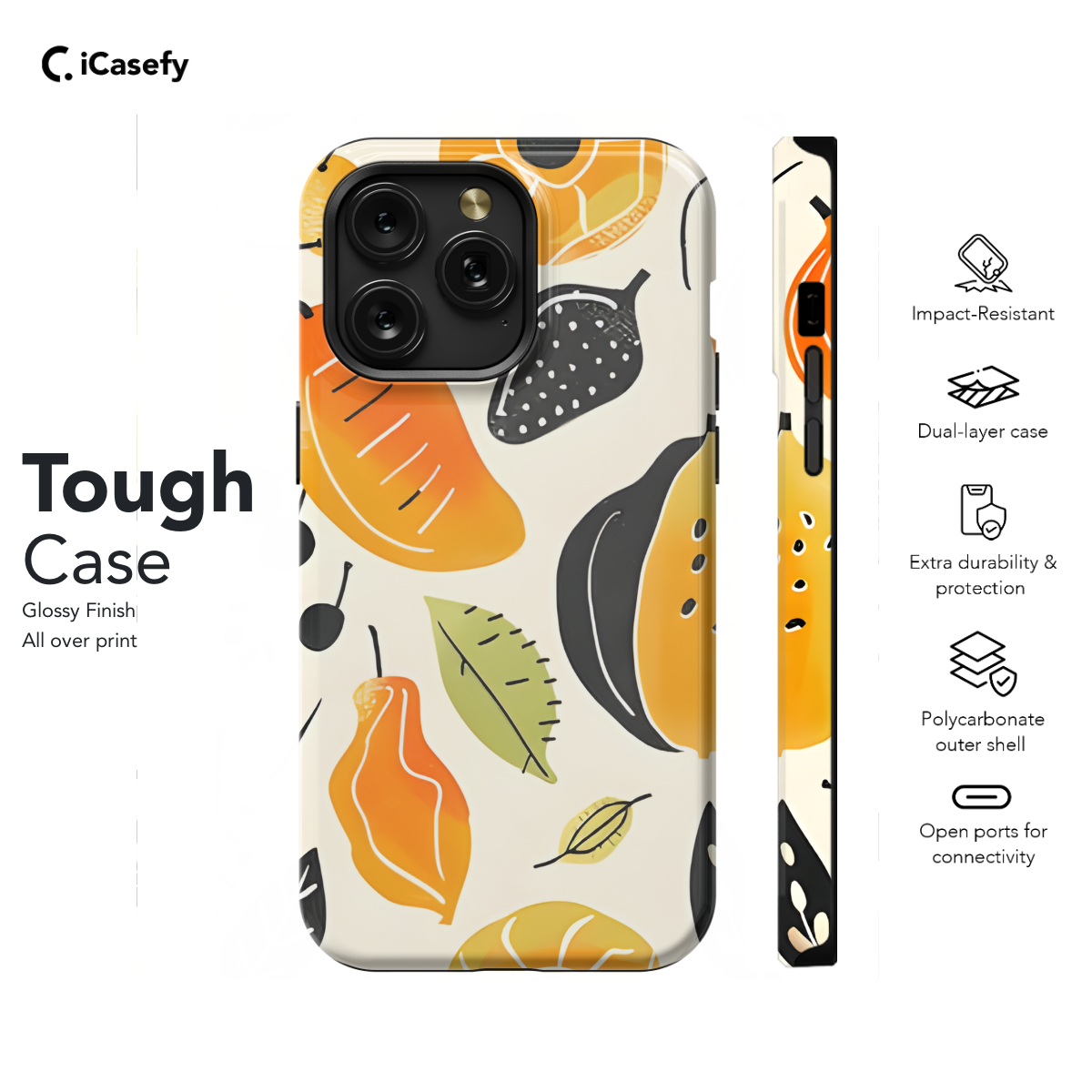 Seamless Playful Fruit Phone Case iPhone Samsung Cover Pixel 1137 - Image 5