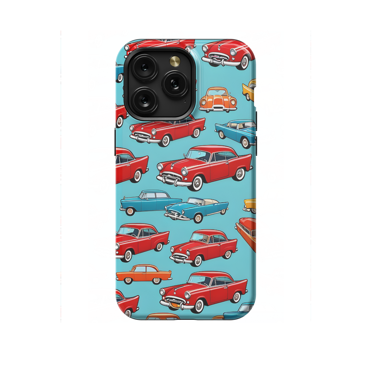 Seamless Retro Cars Phone Case iPhone Samsung Cover Pixel 1123 - Image 1