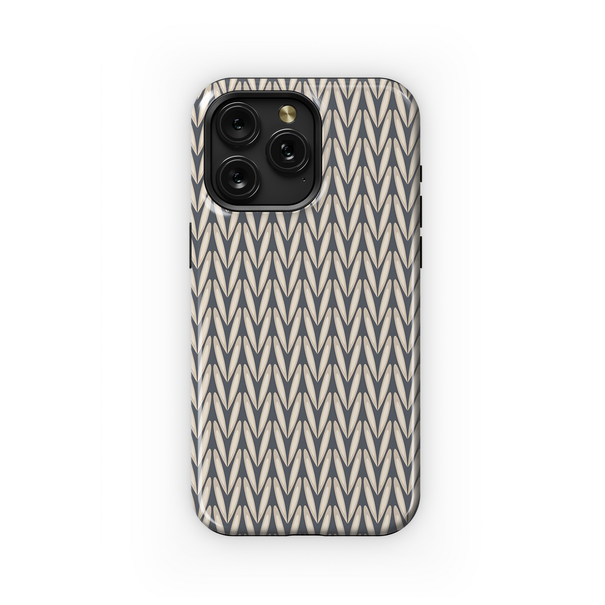 Seamless Retro Knitted Pattern Phone Case iPhone Samsung Cover Pixel 2447 - Image 1