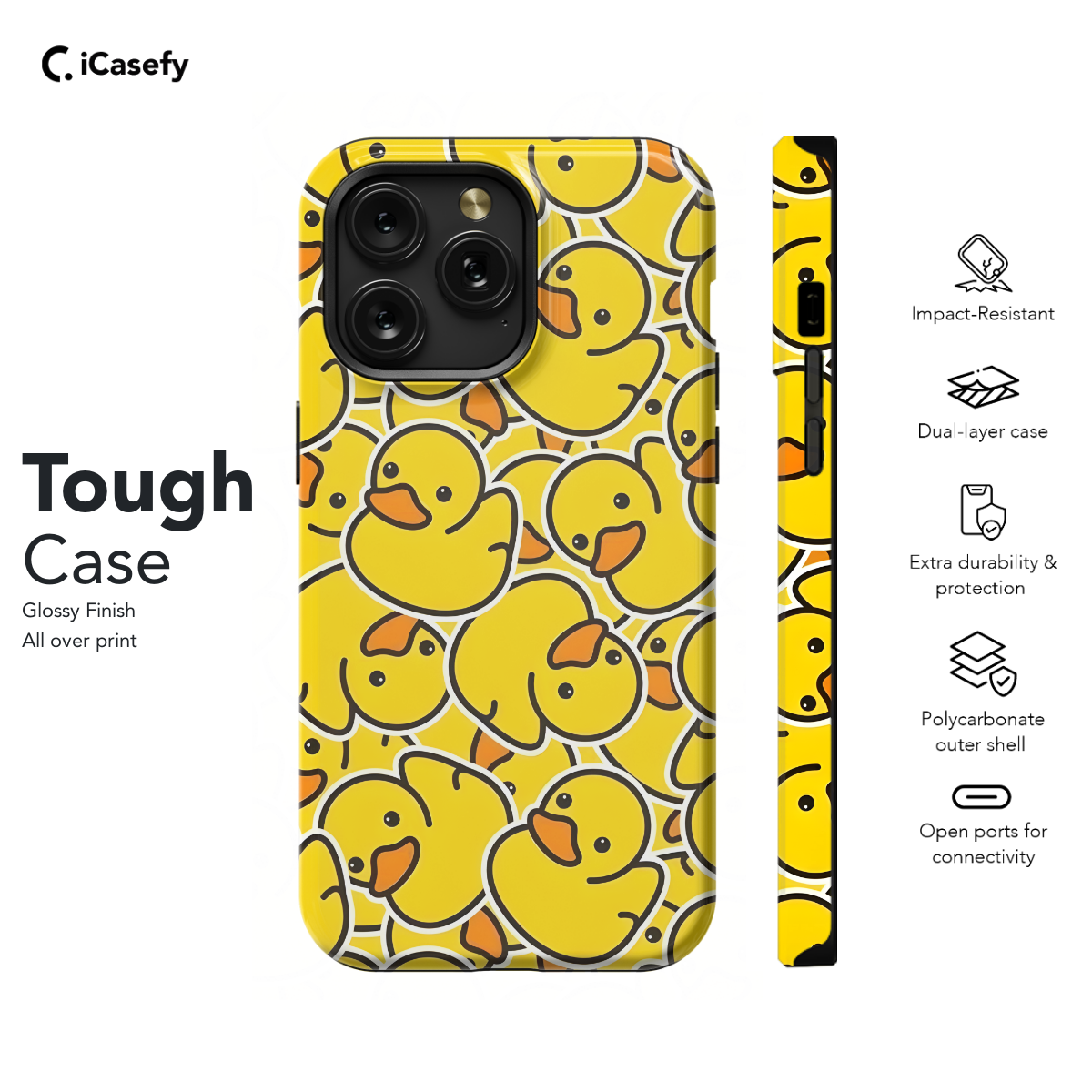 Seamless Yellow Ducks Duck Phone Case iPhone Samsung Pixel & More 336 - Image 5