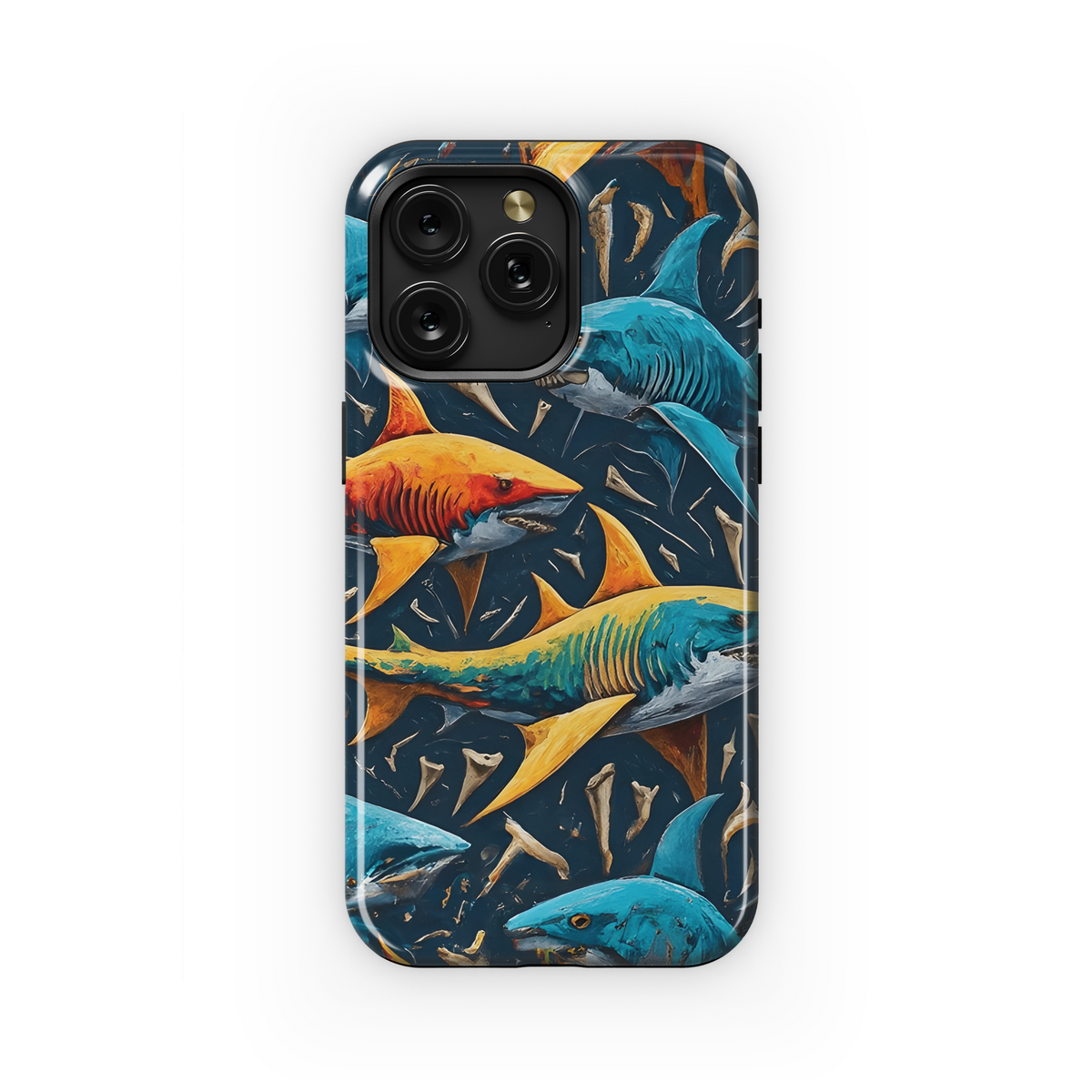 Shark Phone Case iPhone Samsung Cover Pixel 3318 - Image 1