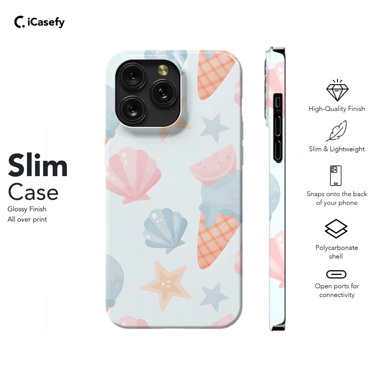 Shells pattern Phone Case iPhone Samsung Cover Pixel 1159 - Image 6