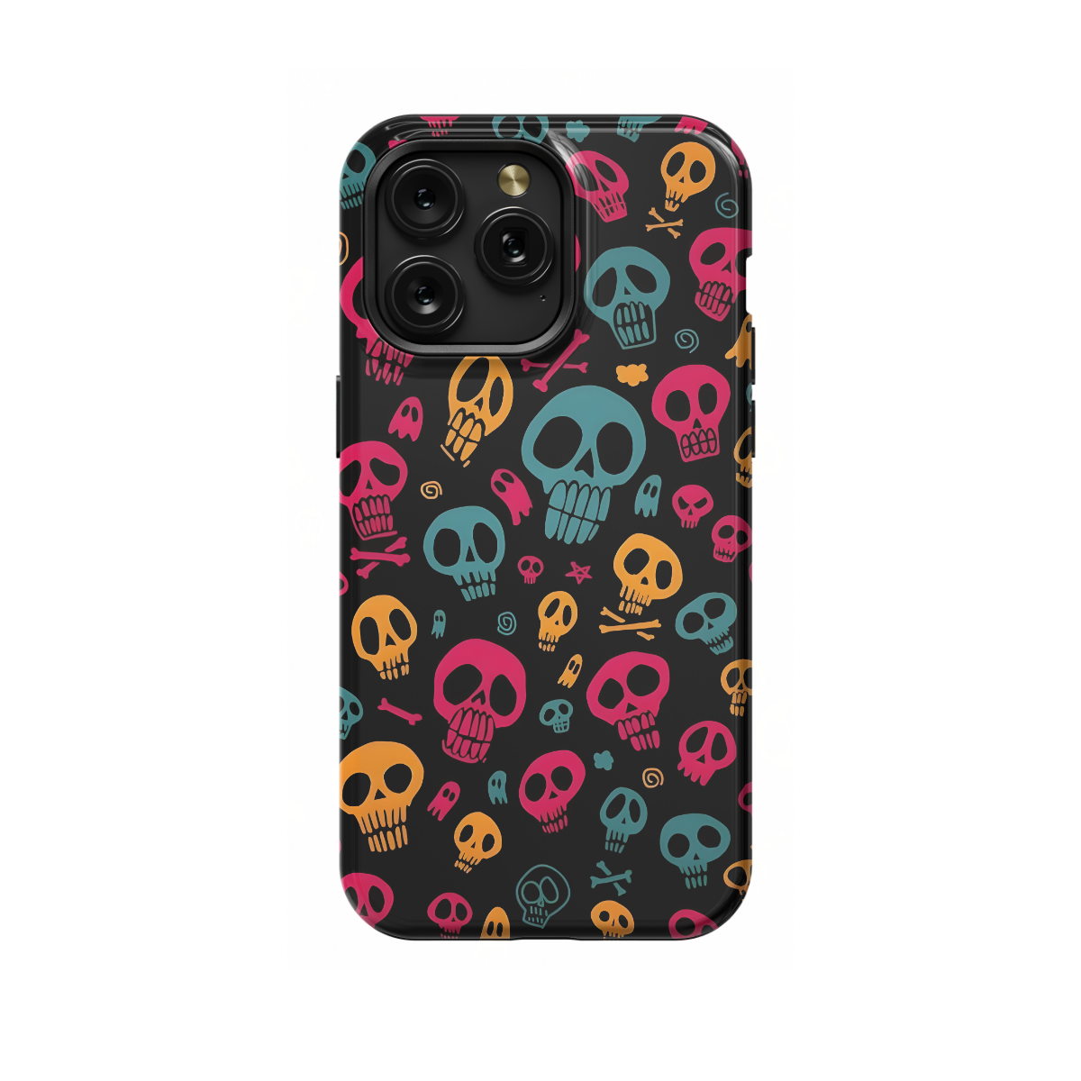 Skull Colorful Heads Phone Case iPhone Samsung Pixel & More 145 - Image 1