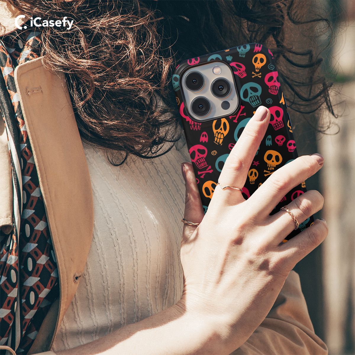 Skull Colorful Heads Phone Case iPhone Samsung Pixel & More 145 - Image 4