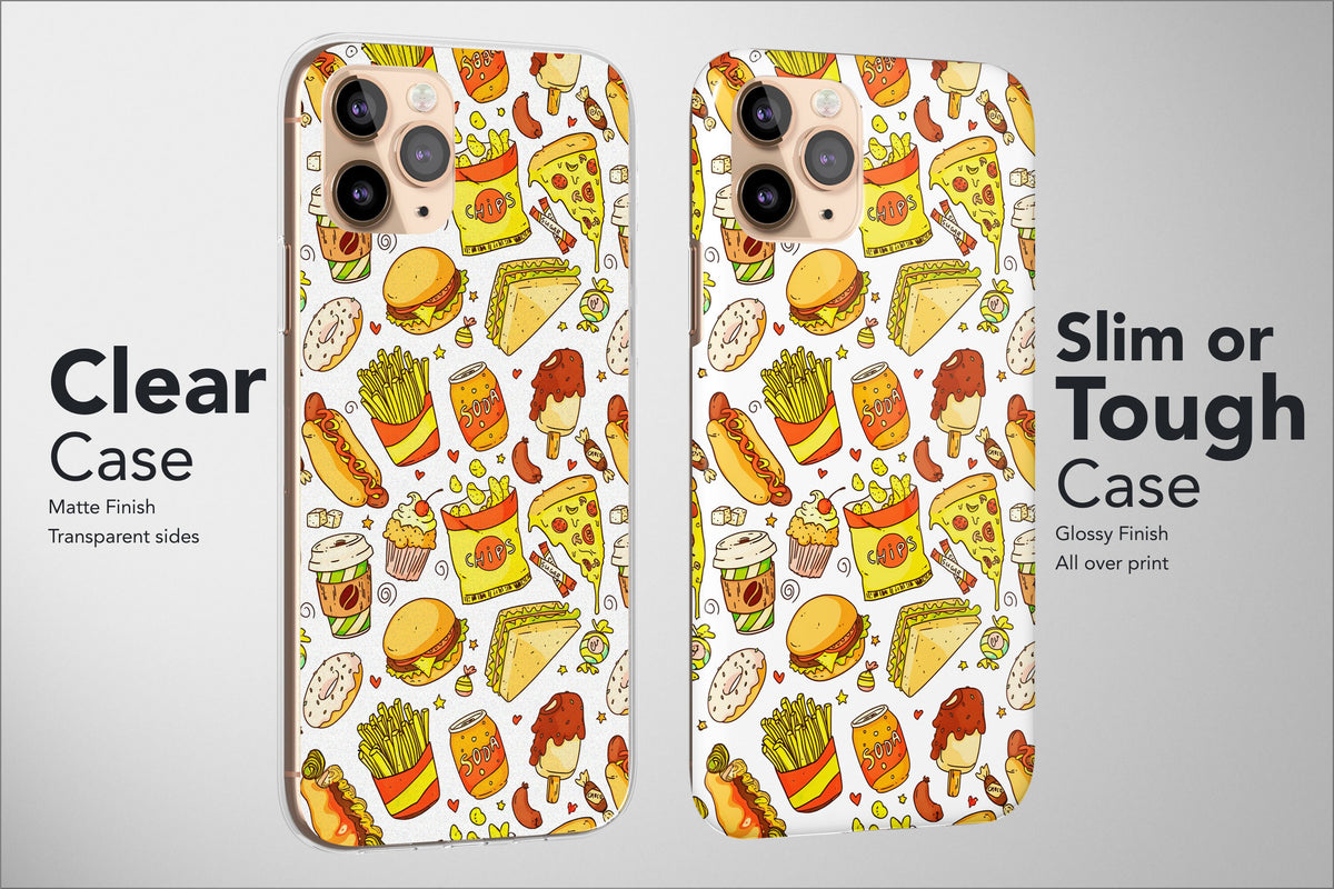 Snack Phone Case Popcorn Burger Fast Food Aesthetic Cover - Image 5