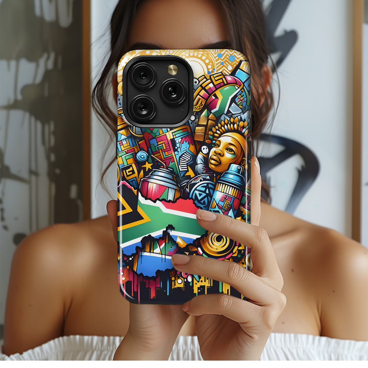 South African Graffiti Phone Case iPhone Samsung Cover Pixel 3137 - Image 2