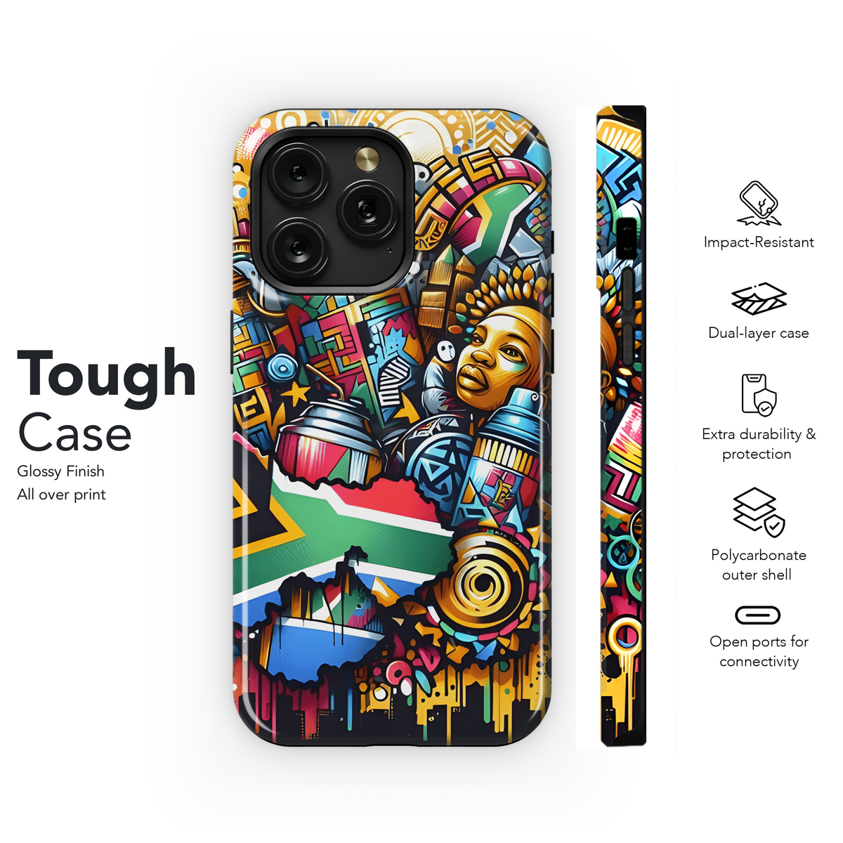 South African Graffiti Phone Case iPhone Samsung Cover Pixel 3137 - Image 6