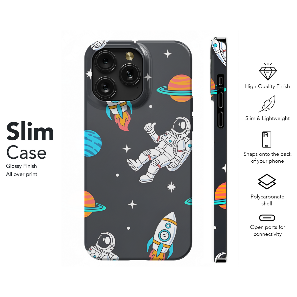 Space Cartoon Phone Case iPhone Samsung Cover Pixel 2612 - Image 7