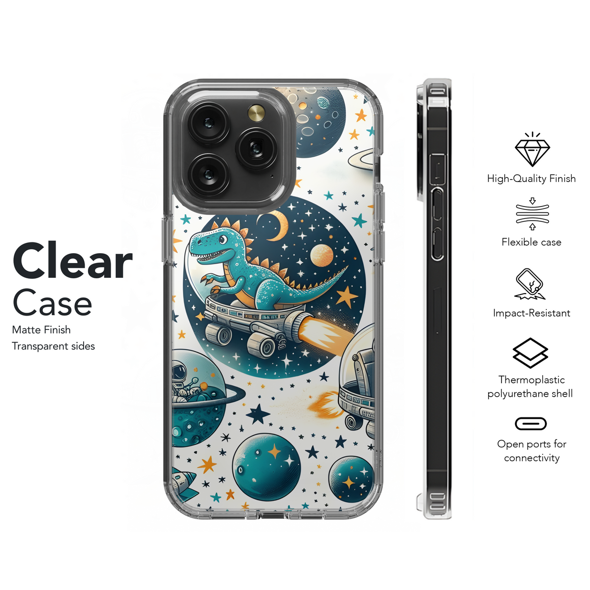 Space Dino Adventure Phone Case iPhone Samsung Cover Pixel 2886 - Image 8