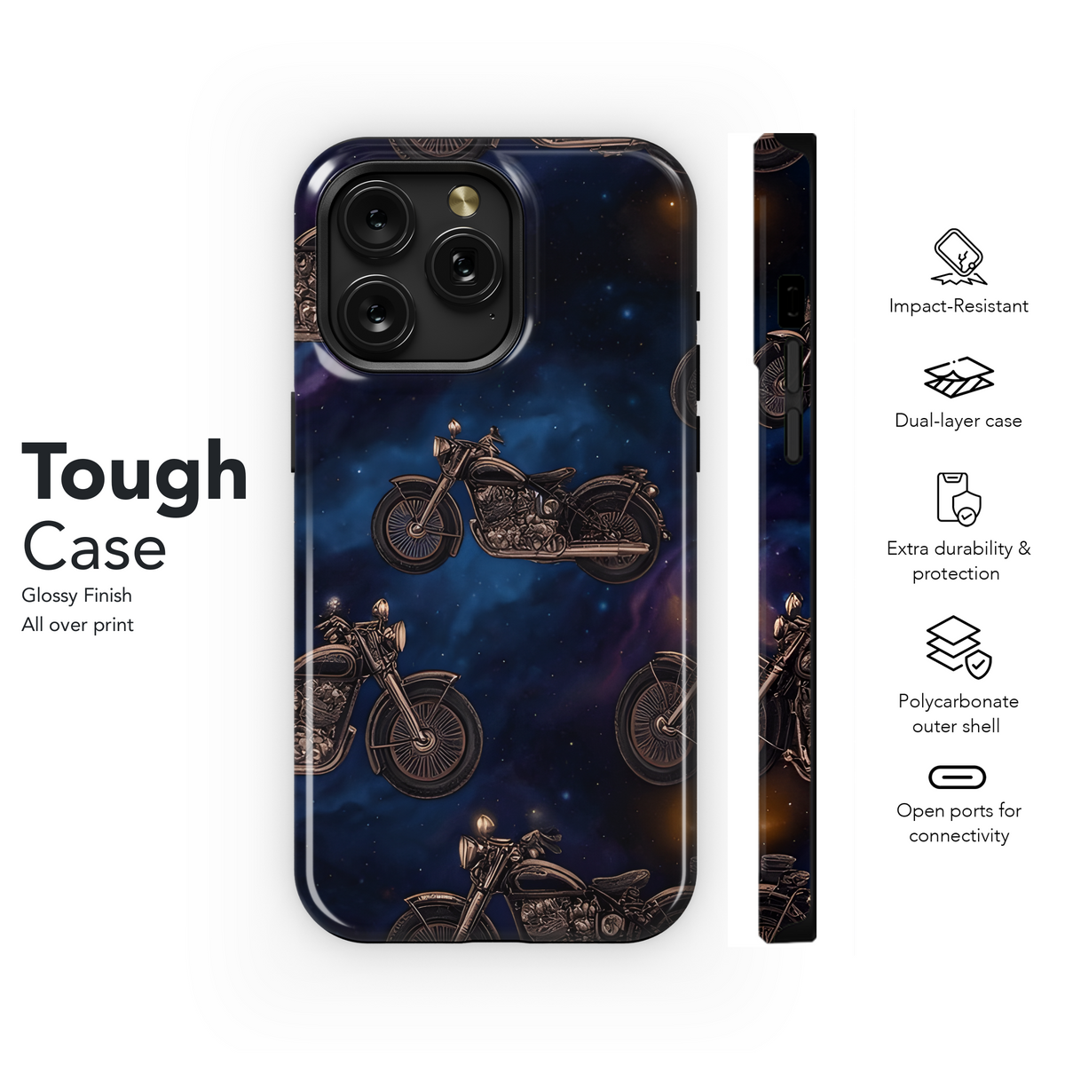 Space Motorcycles Phone Case iPhone Samsung Cover Pixel 3462 - Image 6