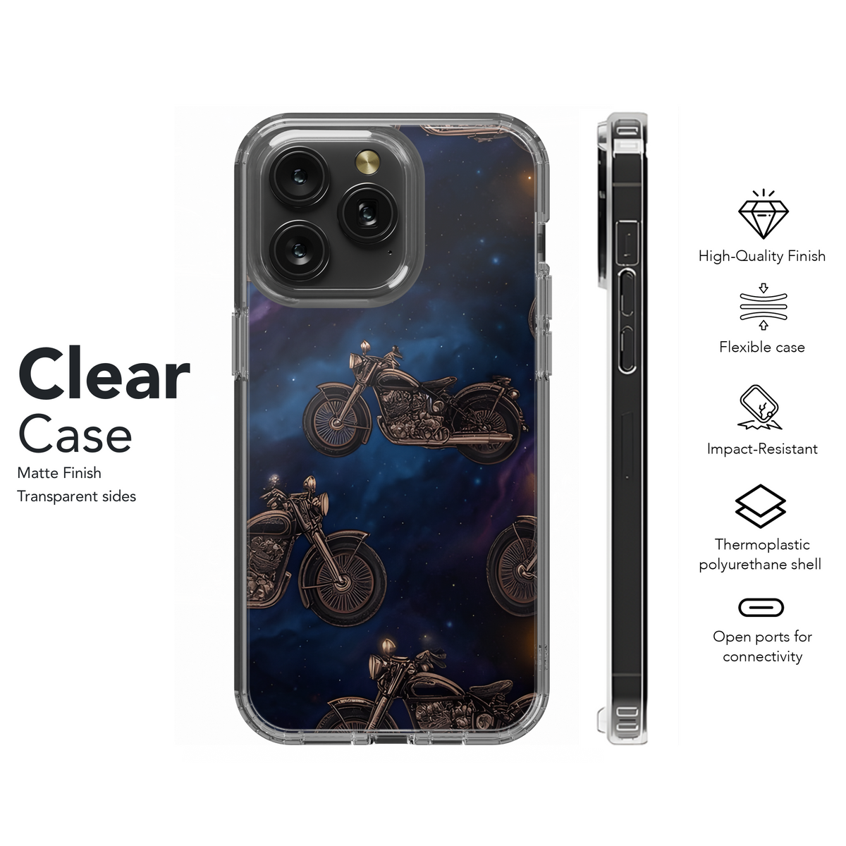 Space Motorcycles Phone Case iPhone Samsung Cover Pixel 3462 - Image 8