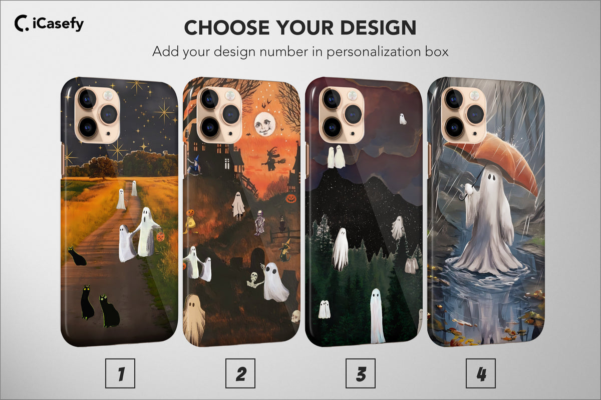 Spooky Phone Case Ghost Scary Horror Cover - Image 1