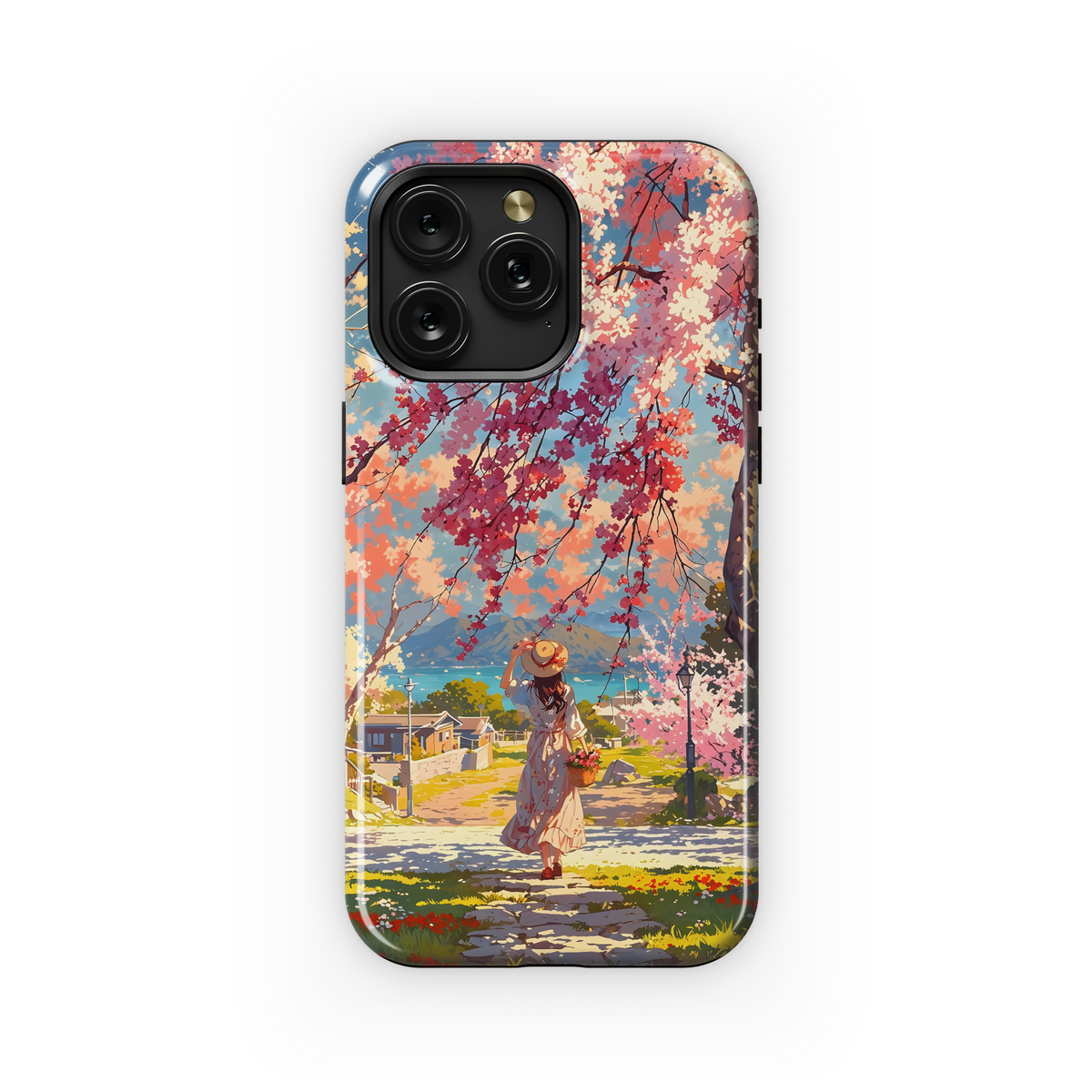 Springtime Blossom Walk
 Phone Case iPhone Samsung Cover Pixel 4073 - Image 1