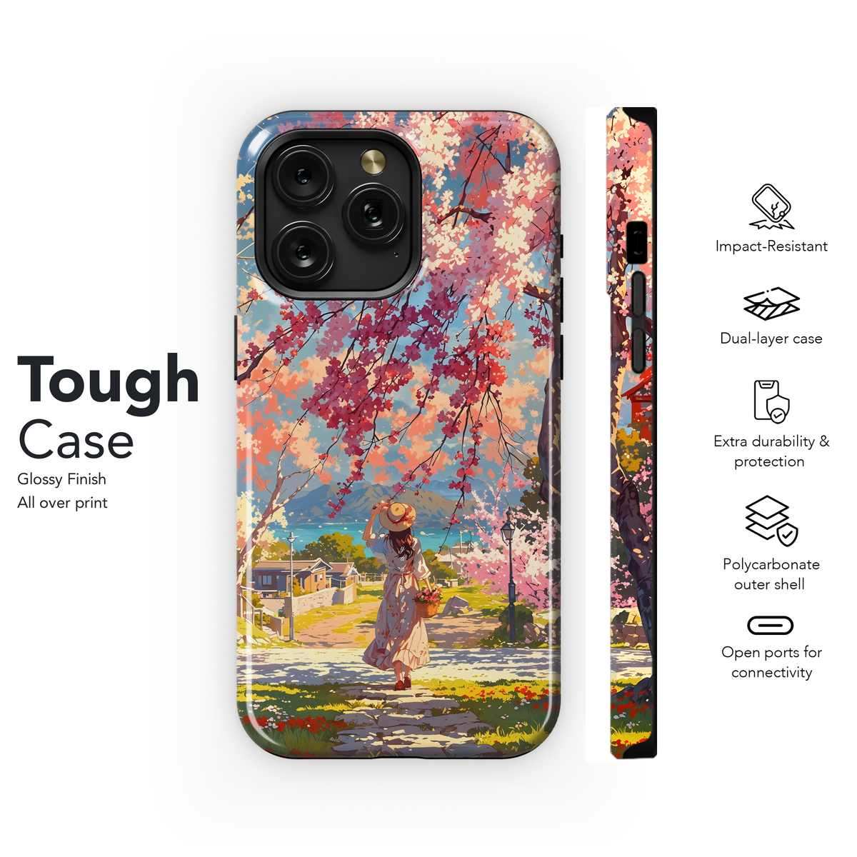 Springtime Blossom Walk
 Phone Case iPhone Samsung Cover Pixel 4073 - Image 6