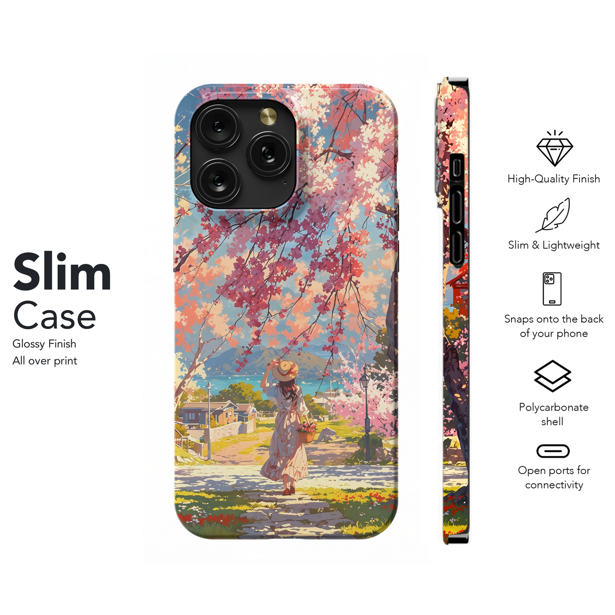 Springtime Blossom Walk
 Phone Case iPhone Samsung Cover Pixel 4073 - Image 7